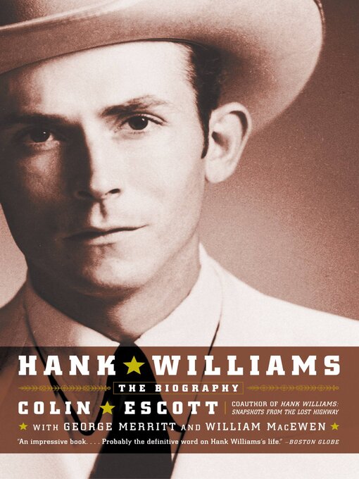 Title details for Hank Williams by William MacEwen - Available